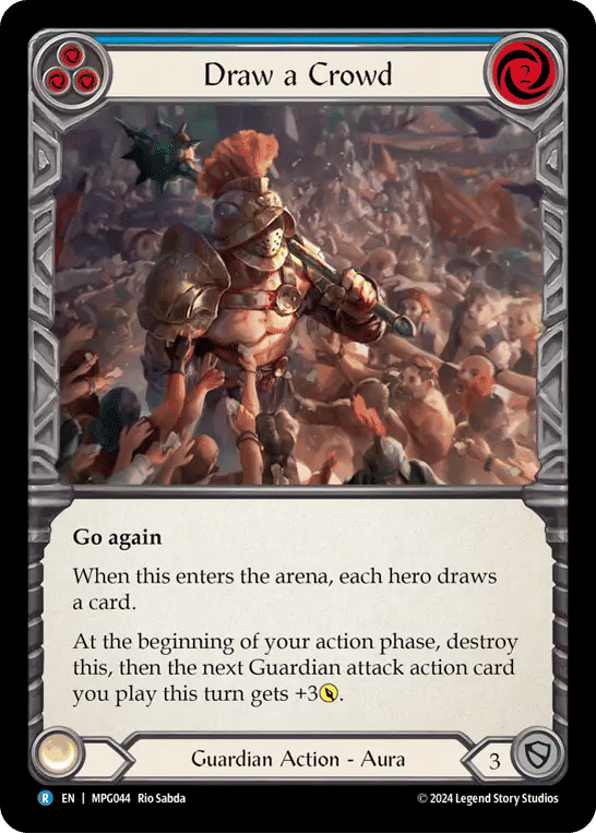 Draw a Crowd (Blue) — Mastery Pack Guardian — Flesh and Blood