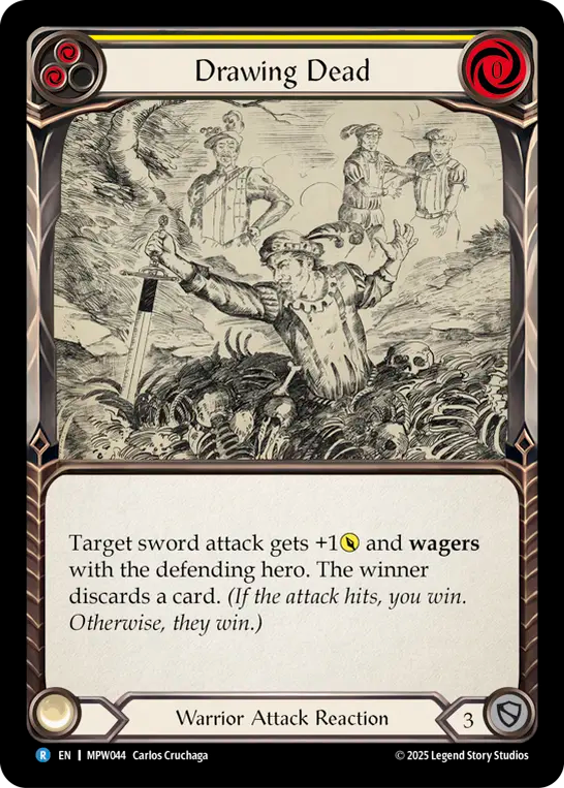 Drawing Dead (Yellow) — Mastery Pack Warrior — Flesh and Blood