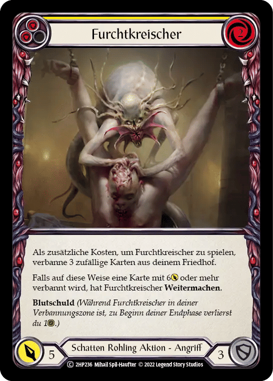 Dread Screamer (Yellow) — History Pack 2 - Black Label — Flesh and Blood