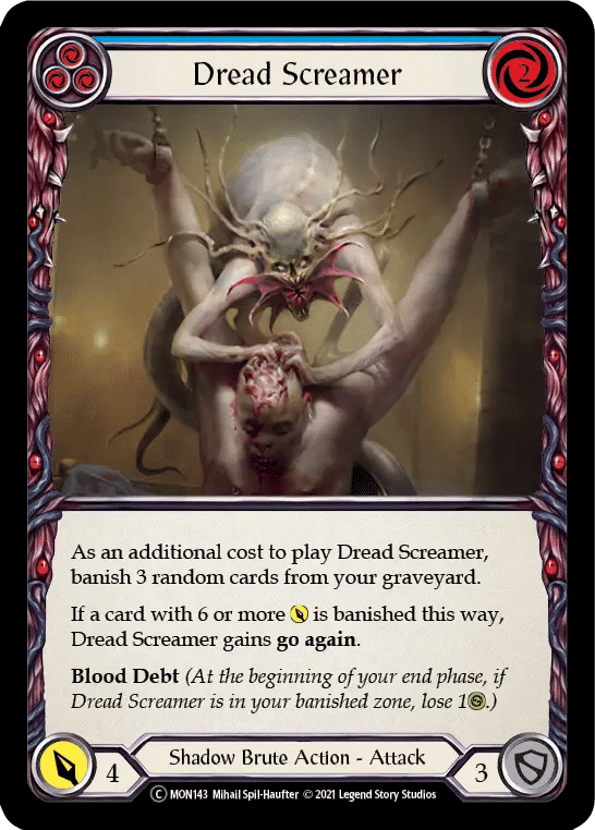 Dread Screamer (Blue) — Monarch - Unlimited — Flesh and Blood