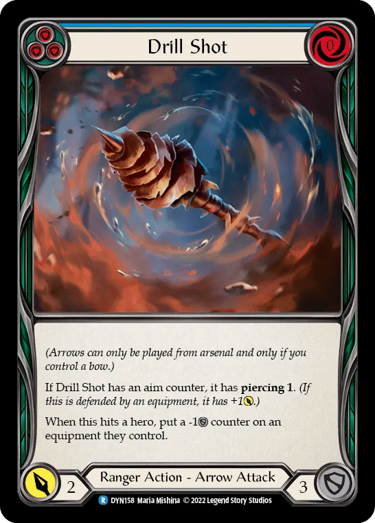 Drill Shot (Blue) — Dynasty — Flesh and Blood