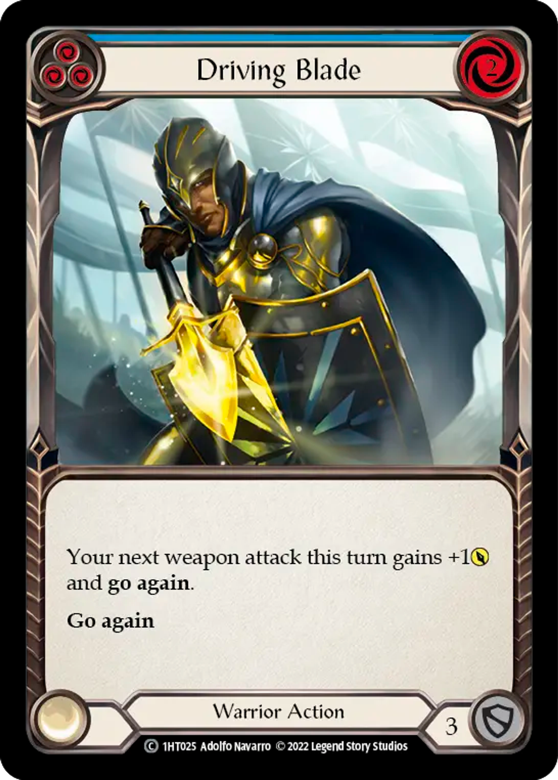 Driving Blade (Blue) — Dorinthea - Blitz Deck — Flesh and Blood