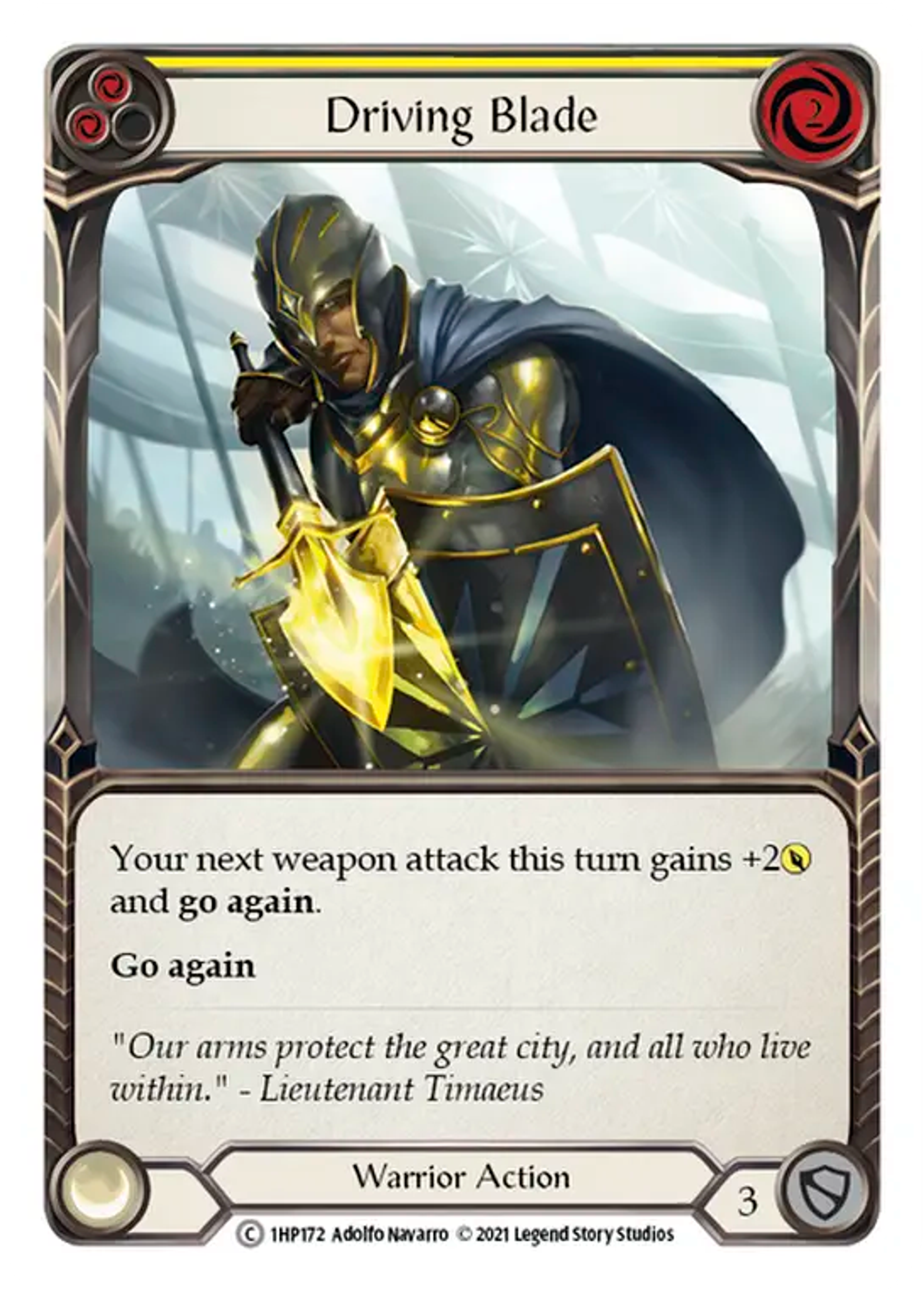 Driving Blade (Yellow) — History Pack 1 — Flesh and Blood