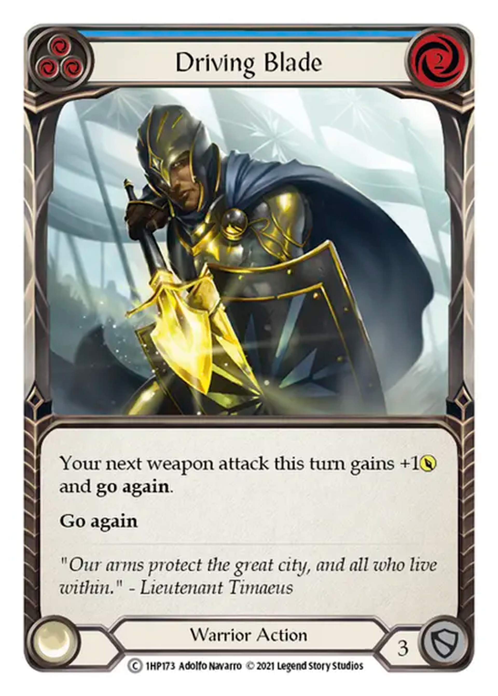 Driving Blade (Blue) — History Pack 1 — Flesh and Blood