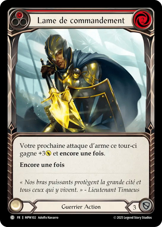 Lame de commandement — Mastery Pack Warrior — Flesh and Blood