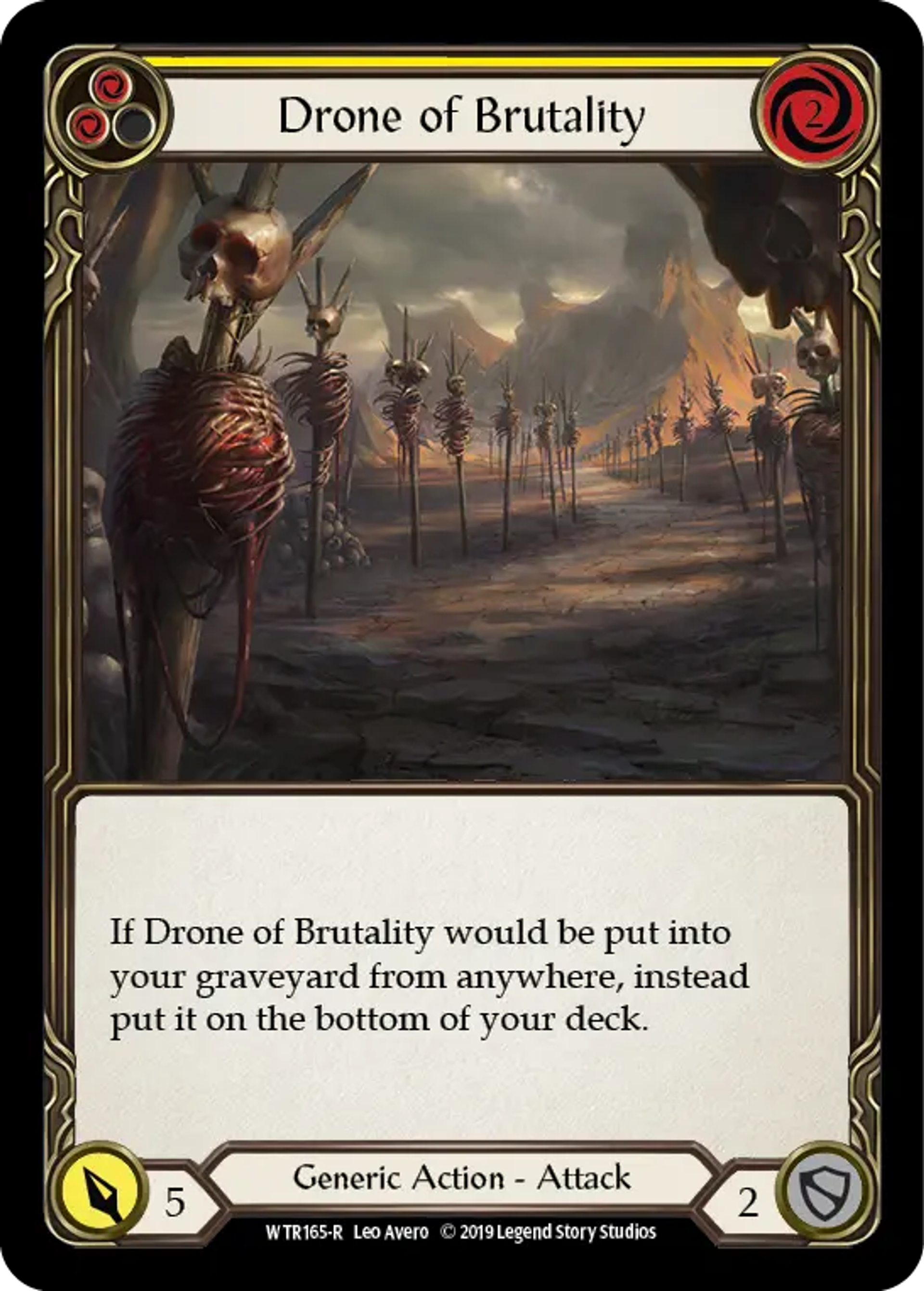 Drone of Brutality (Yellow) — Welcome to Rathe — Flesh and Blood
