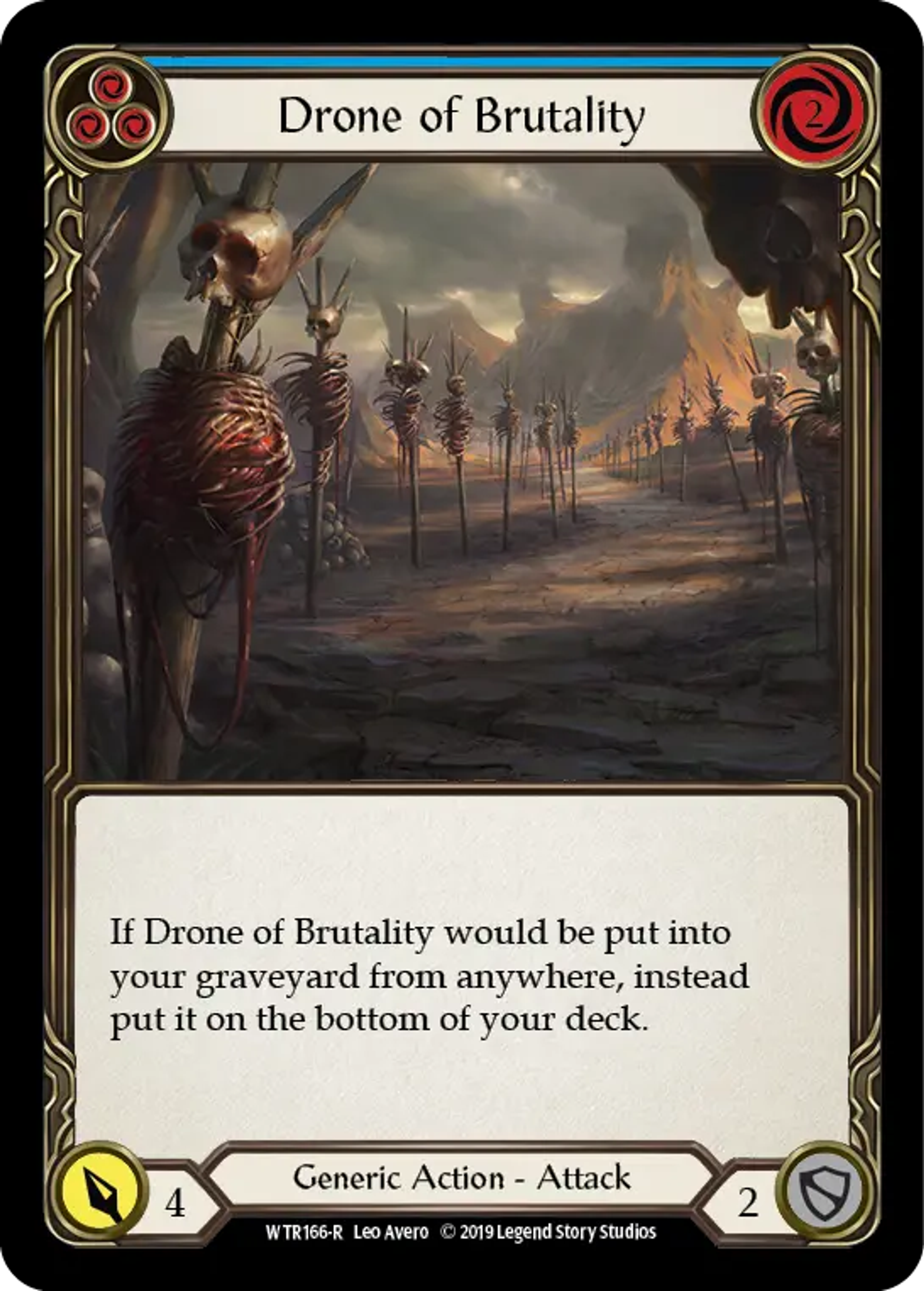Drone of Brutality (Blue) — Welcome to Rathe — Flesh and Blood