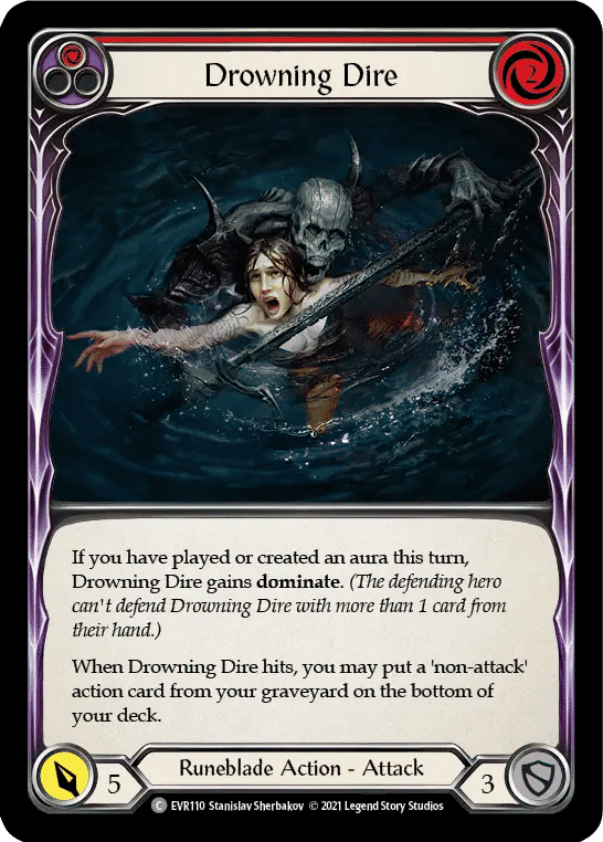 Drowning Dire (Red) — Everfest — Flesh and Blood