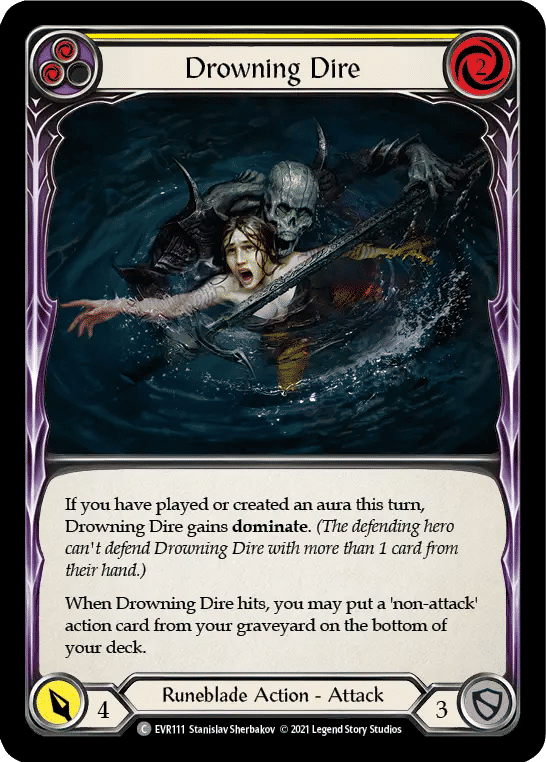 Drowning Dire (Yellow) — Everfest — Flesh and Blood