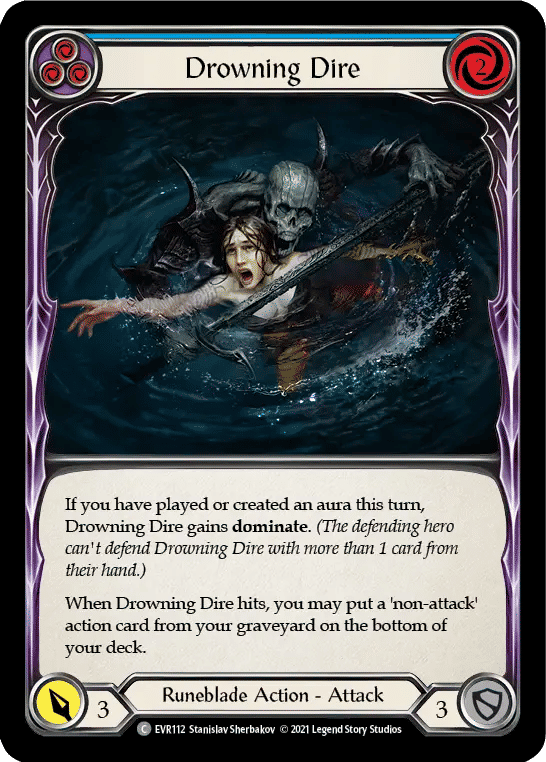 Drowning Dire (Blue) — Everfest — Flesh and Blood