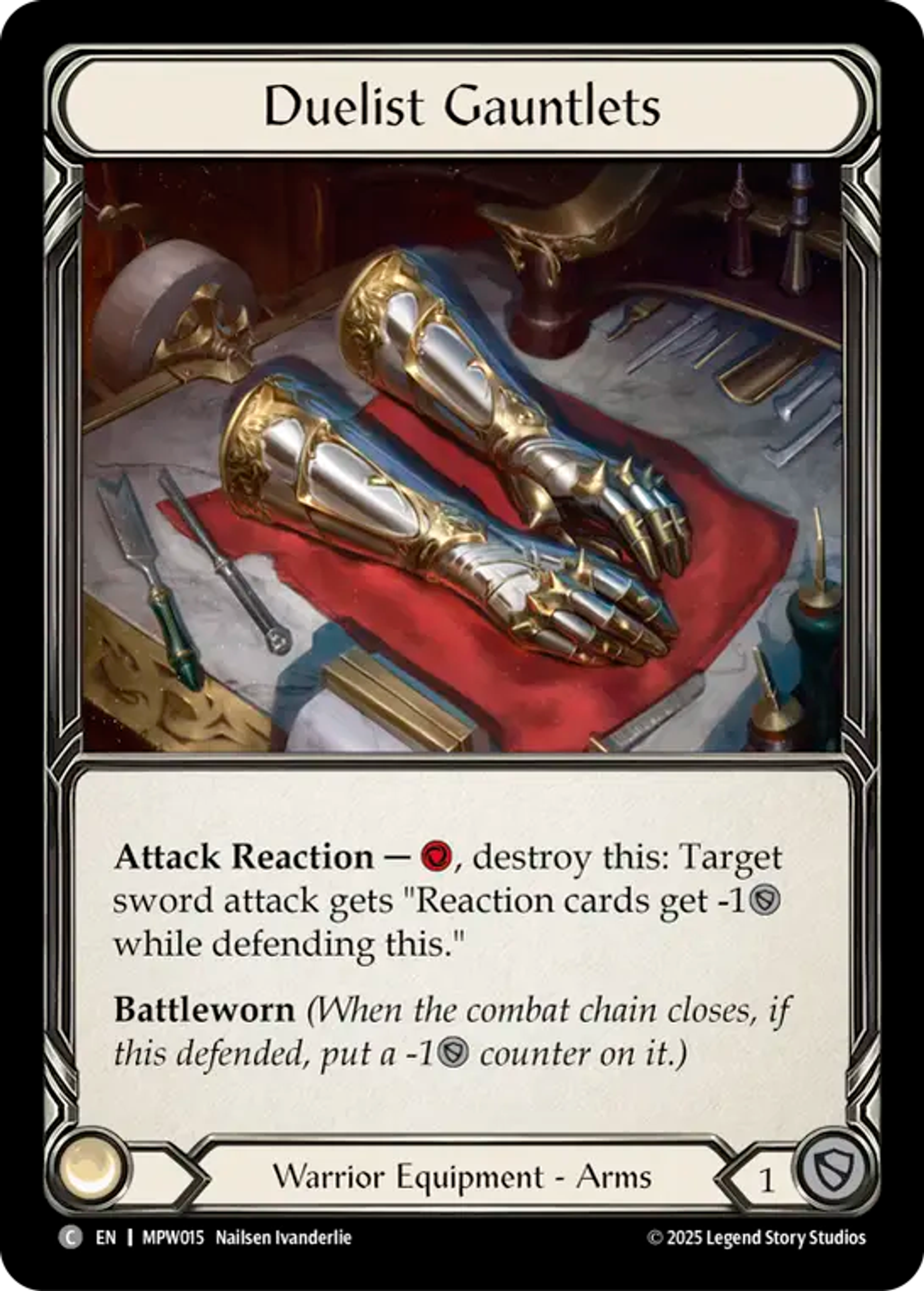 Duelist Gauntlets — Mastery Pack Warrior — Flesh and Blood