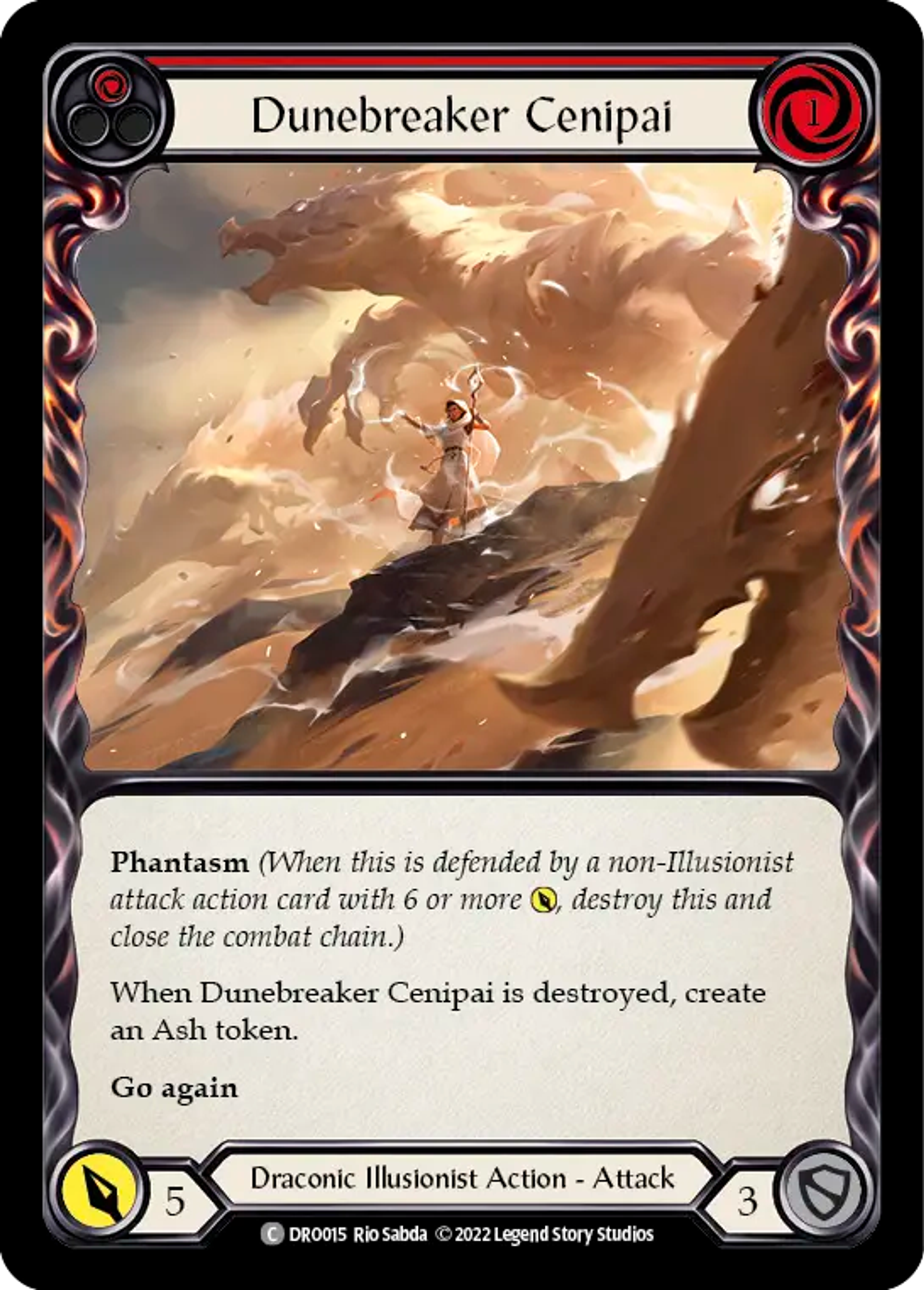 Dunebreaker Cenipai (Red) — Dromai - Blitz Deck — Flesh and Blood