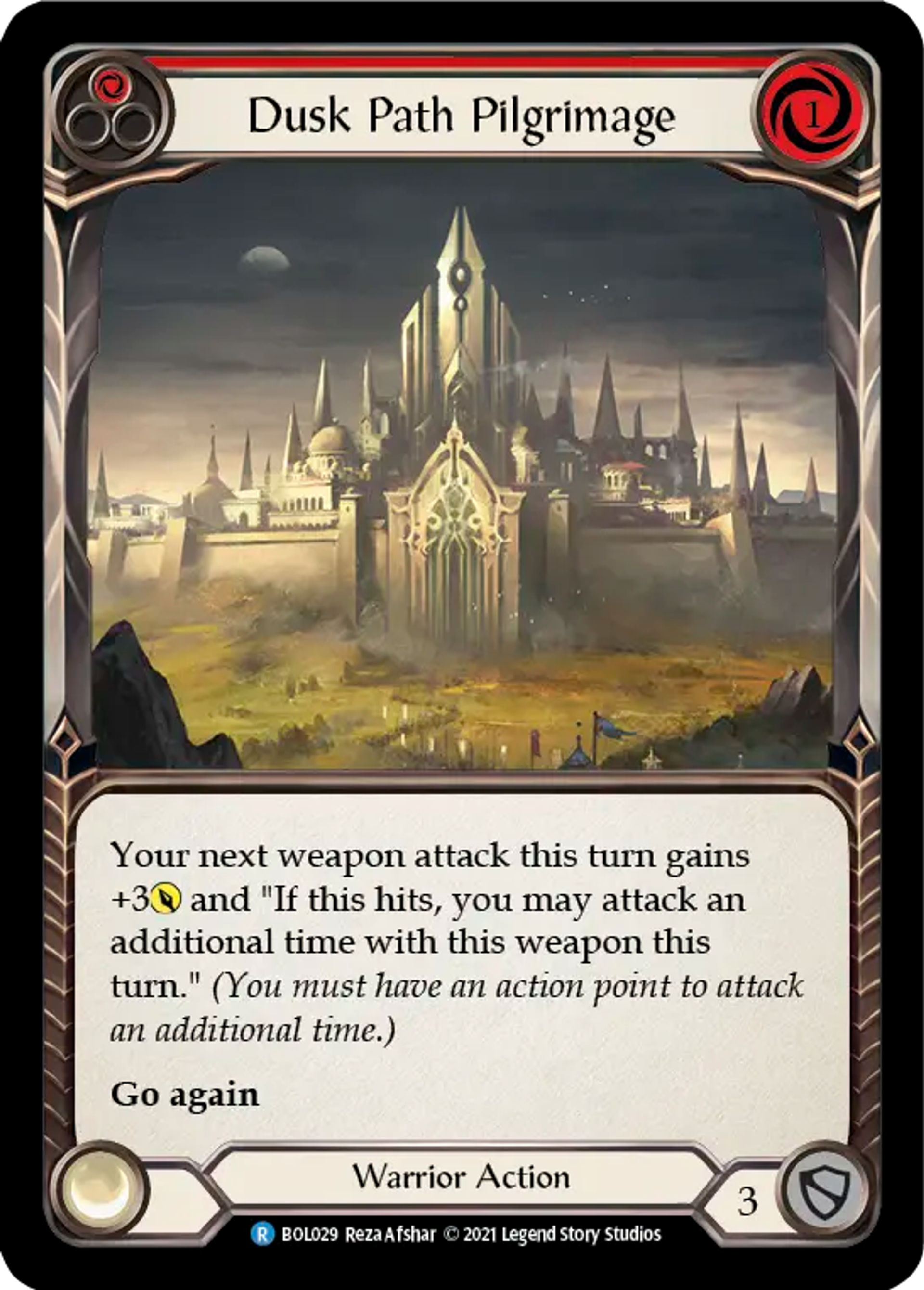 Dusk Path Pilgrimage (Red) — Boltyn - Blitz Deck — Flesh and Blood