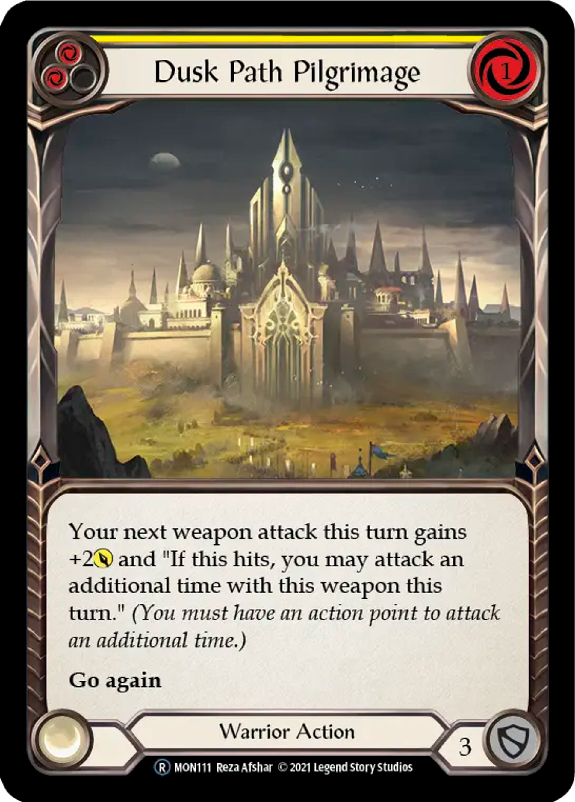 Dusk Path Pilgrimage (Yellow) — Monarch - Unlimited — Flesh and Blood