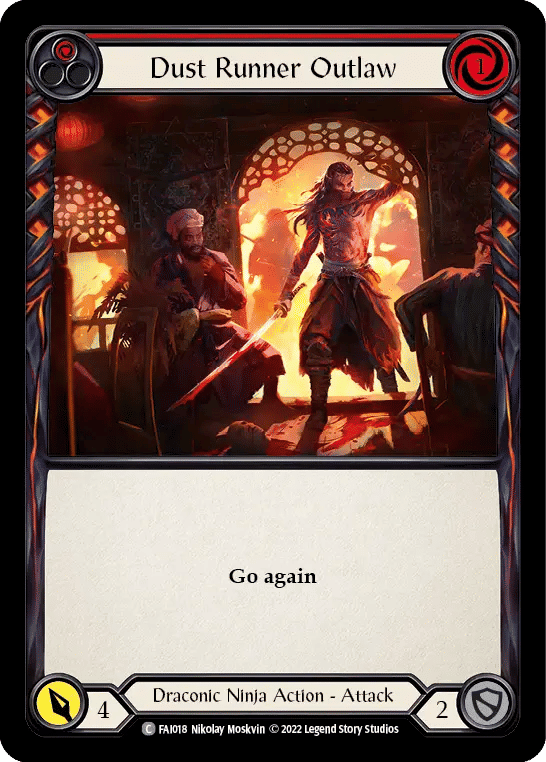 Dust Runner Outlaw (Red) — Fai - Blitz Deck — Flesh and Blood