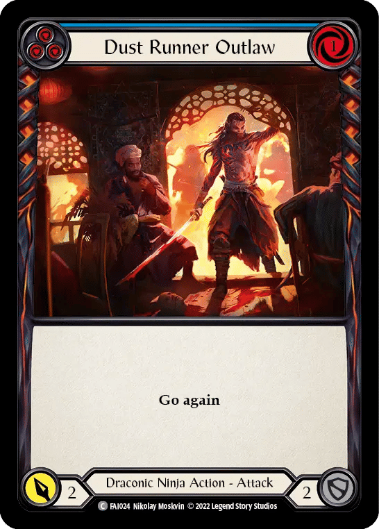 Dust Runner Outlaw (Blue) — Fai - Blitz Deck — Flesh and Blood
