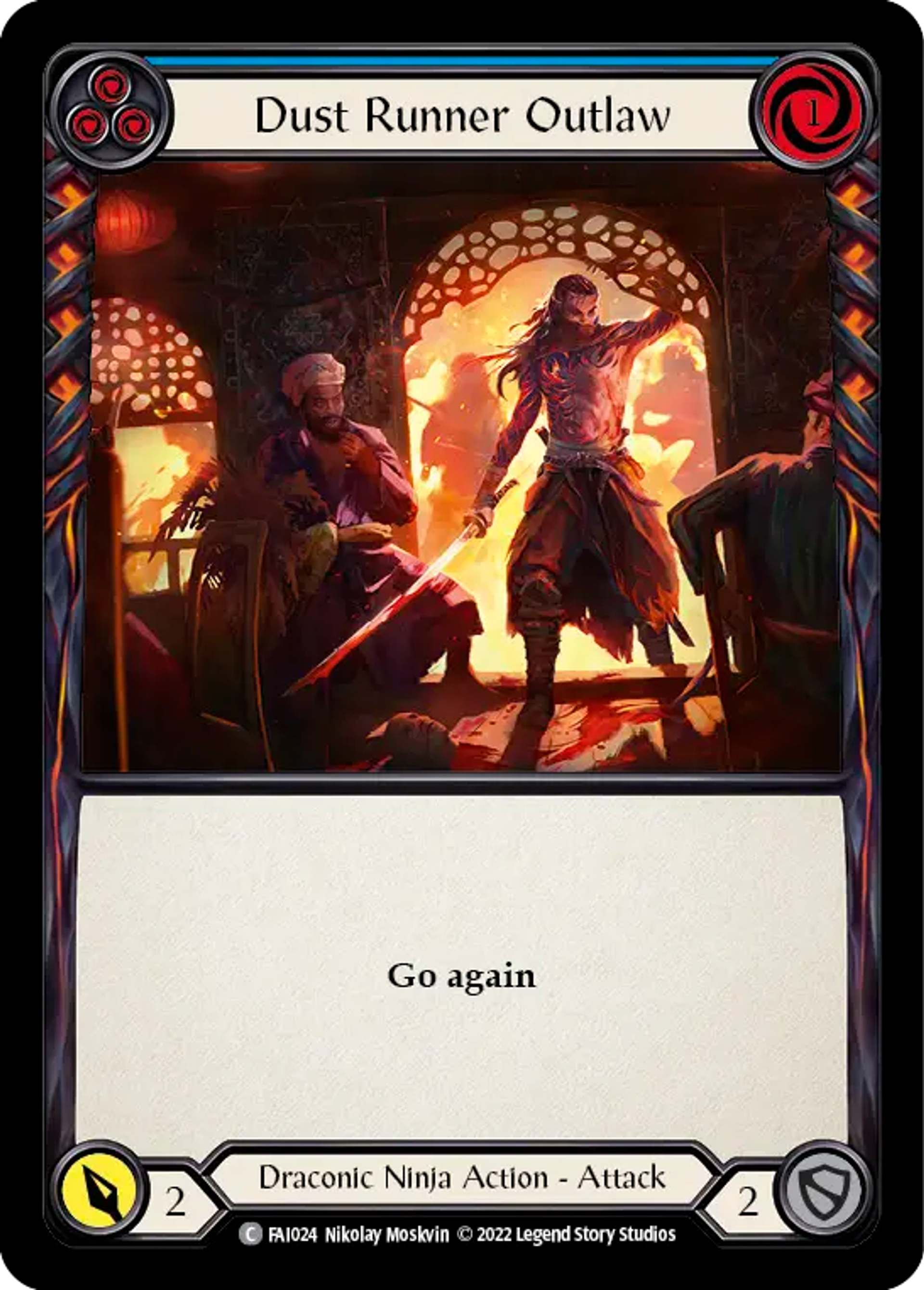 Dust Runner Outlaw (Blue) — Fai - Blitz Deck — Flesh and Blood