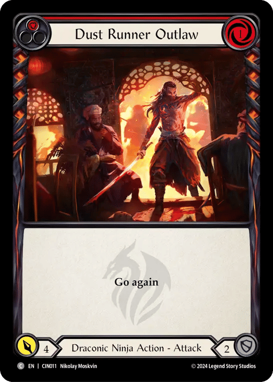 Dust Runner Outlaw (Red) — The Hunted Blitz Deck - Cindra — Flesh and Blood