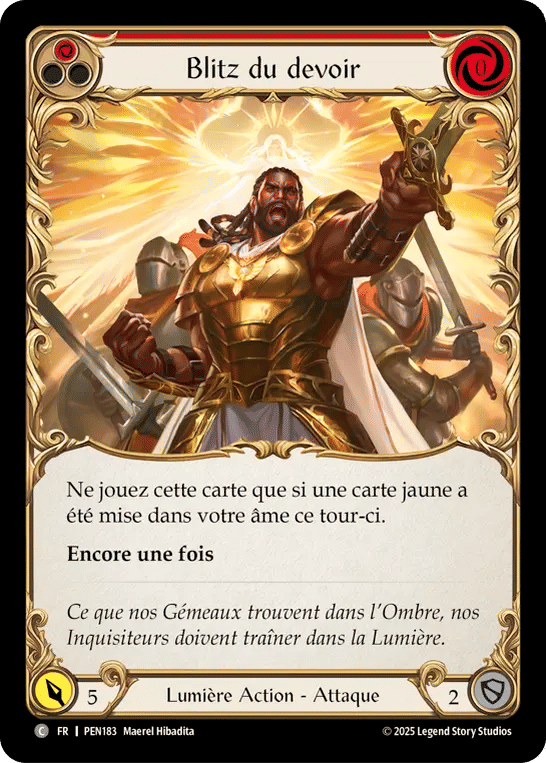Blitz du devoir — Compendium of Rathe — Flesh and Blood