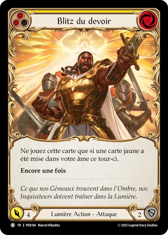Duty Bound Blitz (Yellow) — Compendium of Rathe — Flesh and Blood