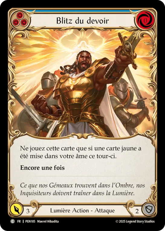 Blitz du devoir — Compendium of Rathe — Flesh and Blood