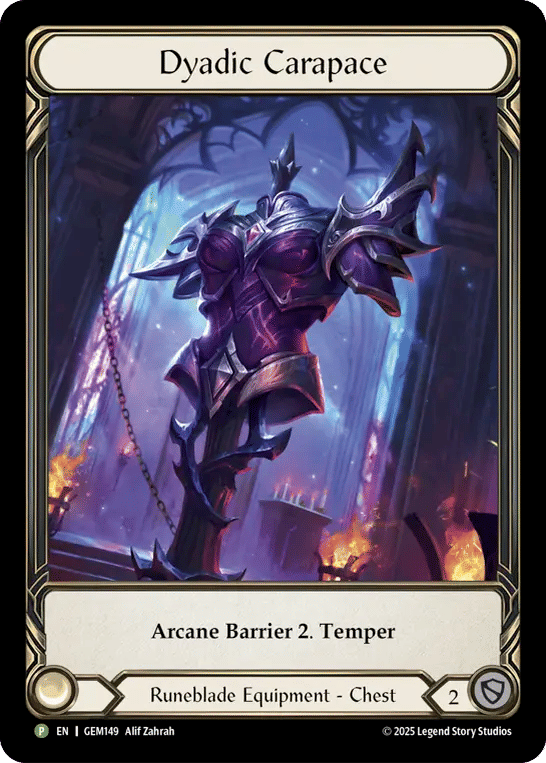 Dyadic Carapace — GEM - Pack 5 — Flesh and Blood