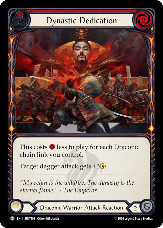 Dynastic Dedication (Red) — The Hunted — Flesh and Blood