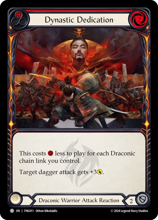 Dynastic Dedication (Red) — The Hunted Blitz Deck - Fang — Flesh and Blood