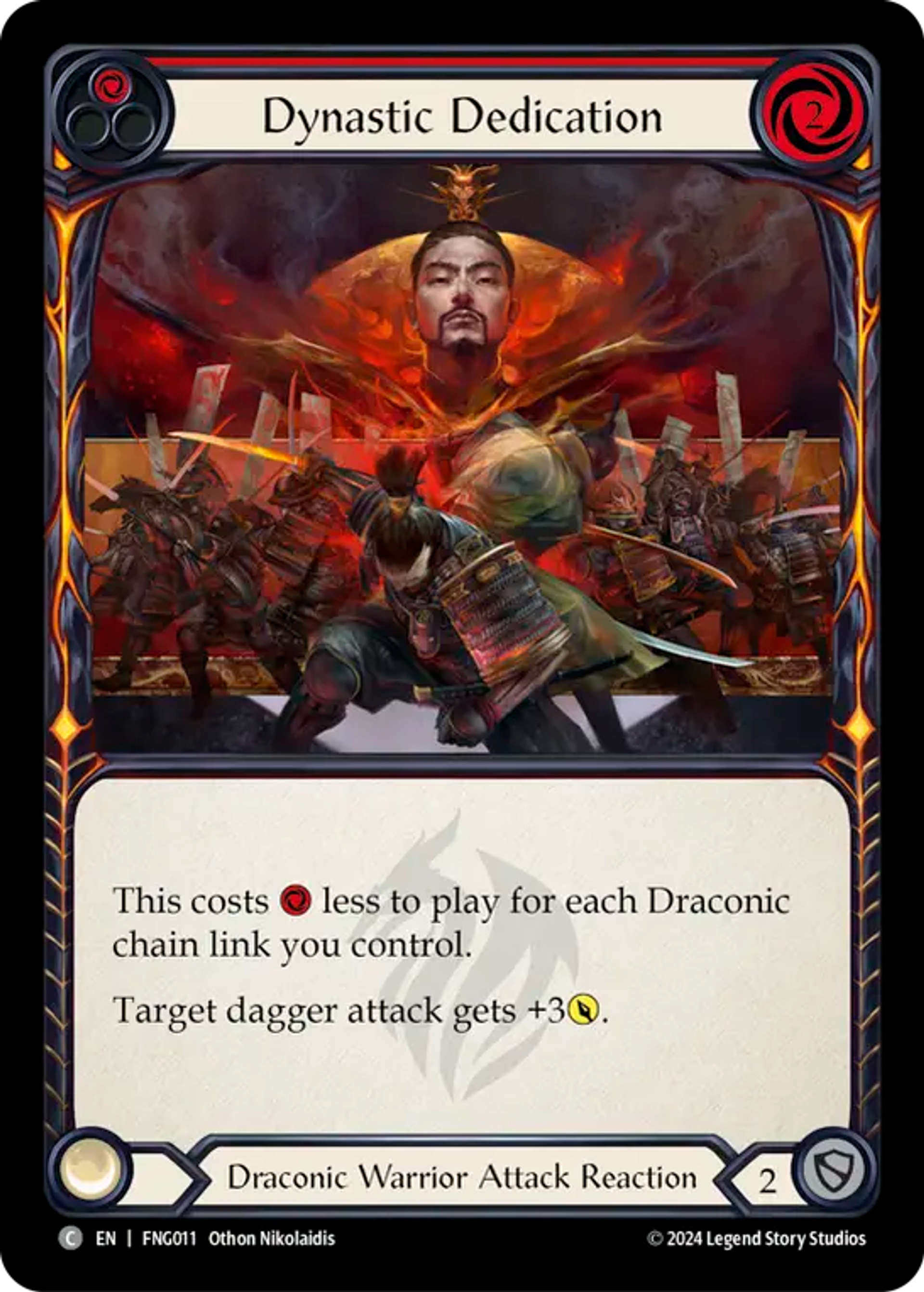 Dynastic Dedication (Red) — The Hunted Blitz Deck - Fang — Flesh and Blood