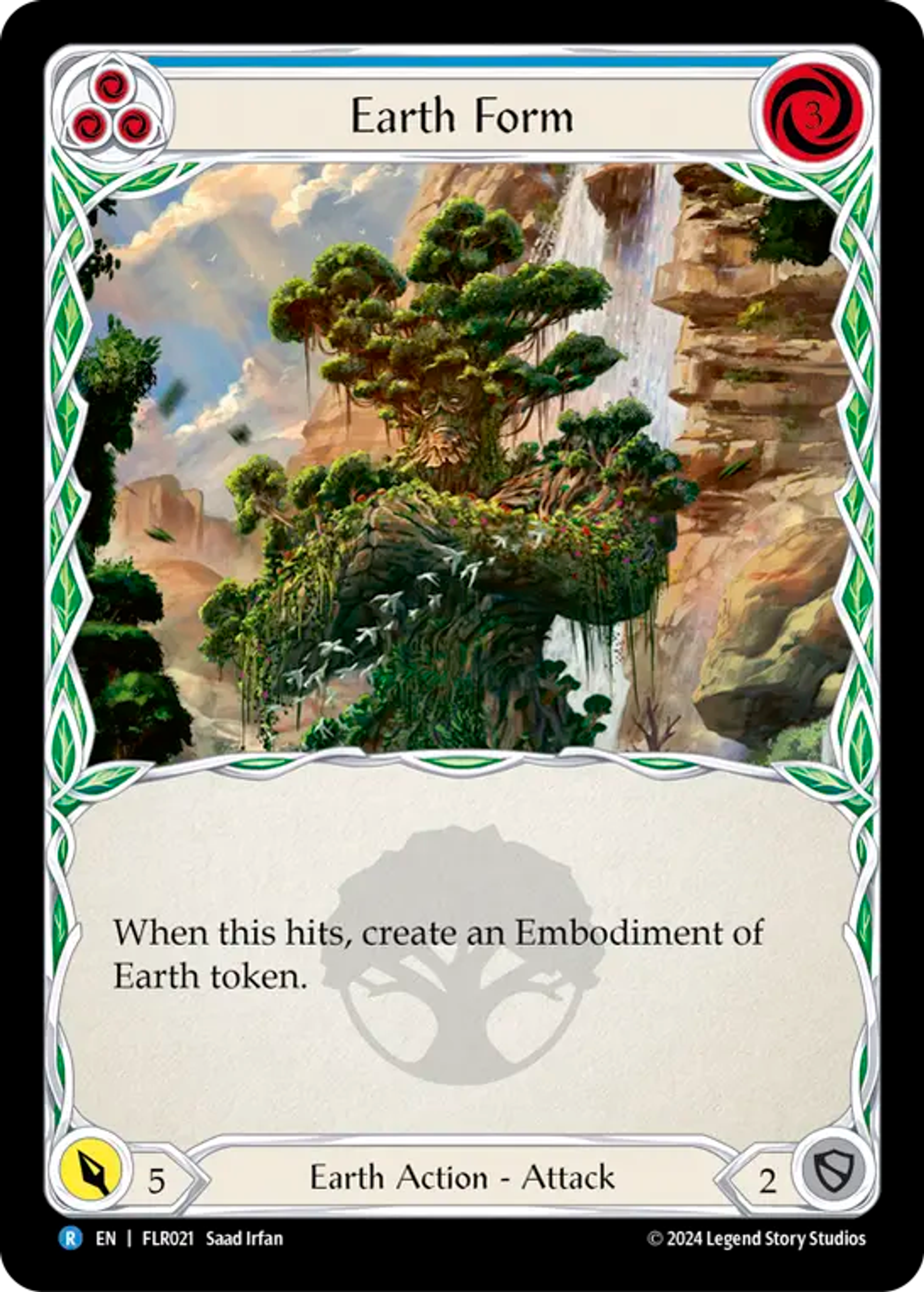 Earth Form (Blue) — Rosetta Blitz Deck - Florian — Flesh and Blood