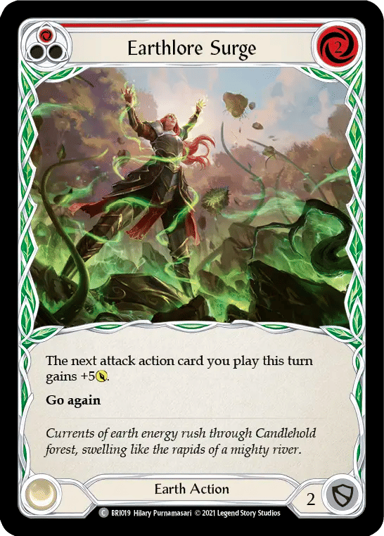 Earthlore Surge (Red) — Briar - Blitz Deck — Flesh and Blood