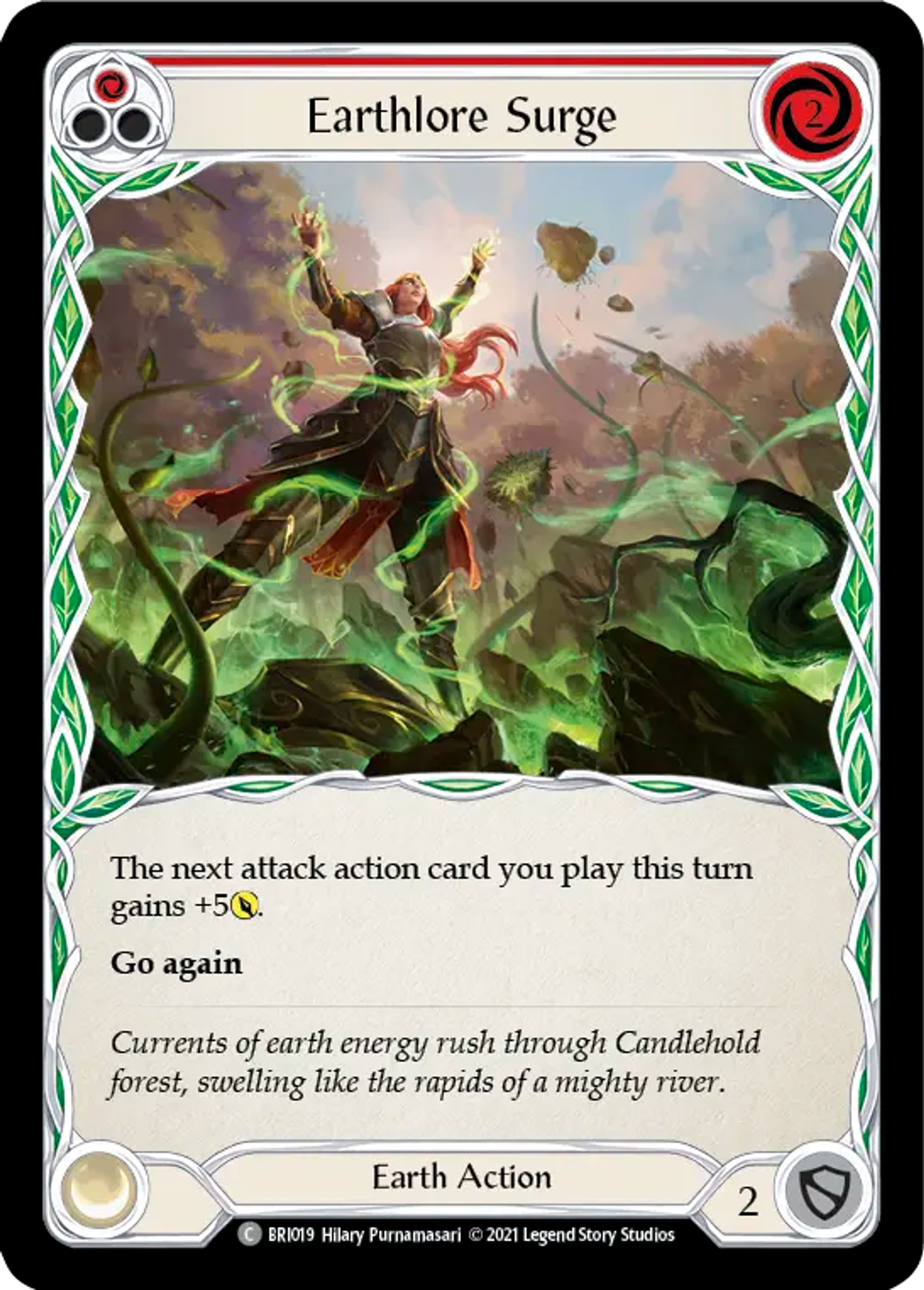 Earthlore Surge (Red) — Briar - Blitz Deck — Flesh and Blood