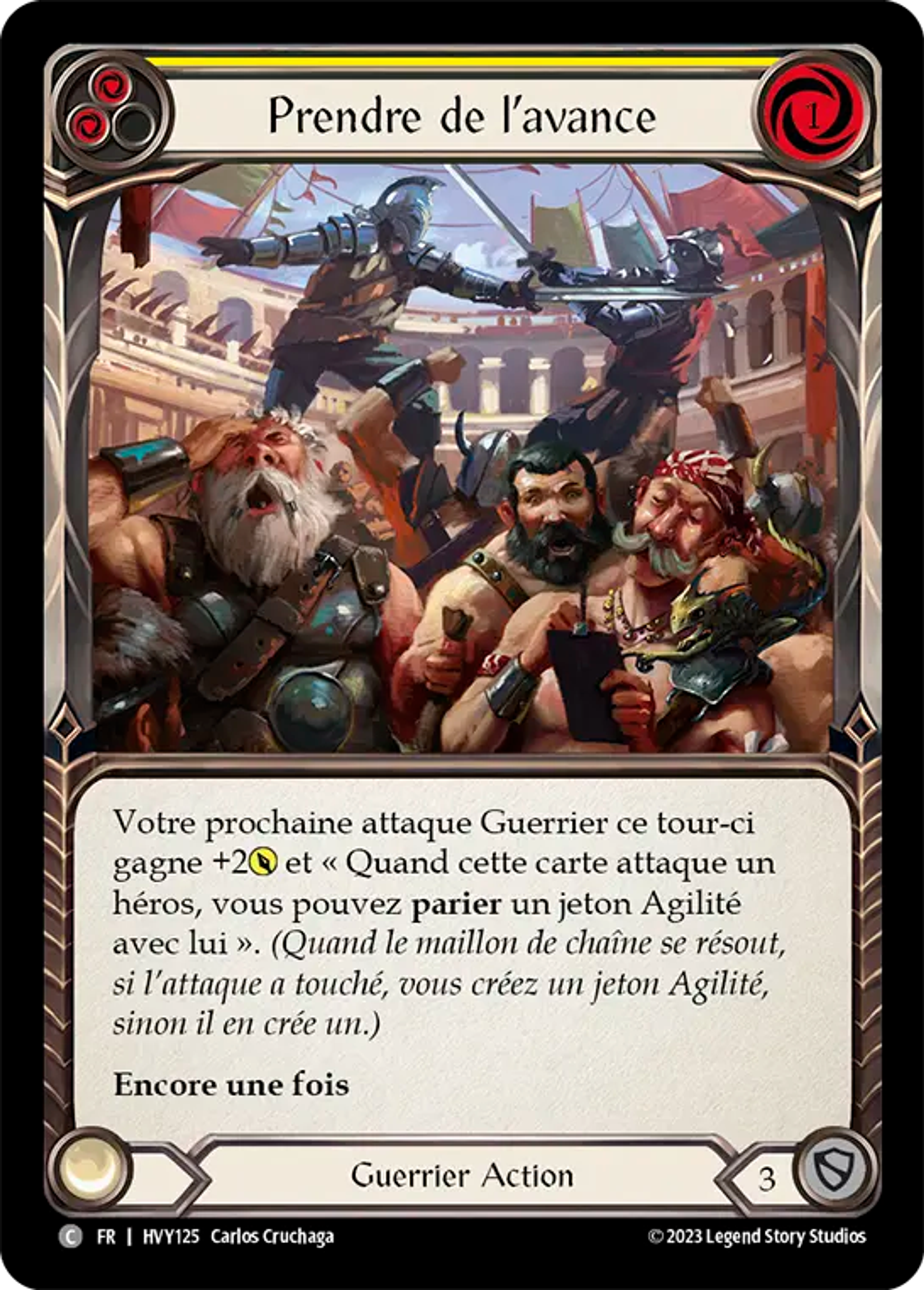 Prendre de l’avance — Heavy Hitters — Flesh and Blood