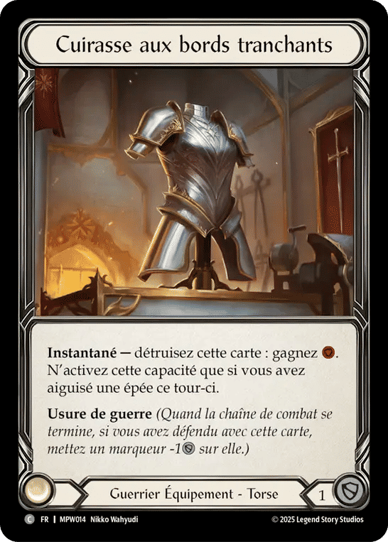 Cuirasse aux bords tranchants — Mastery Pack Warrior — Flesh and Blood
