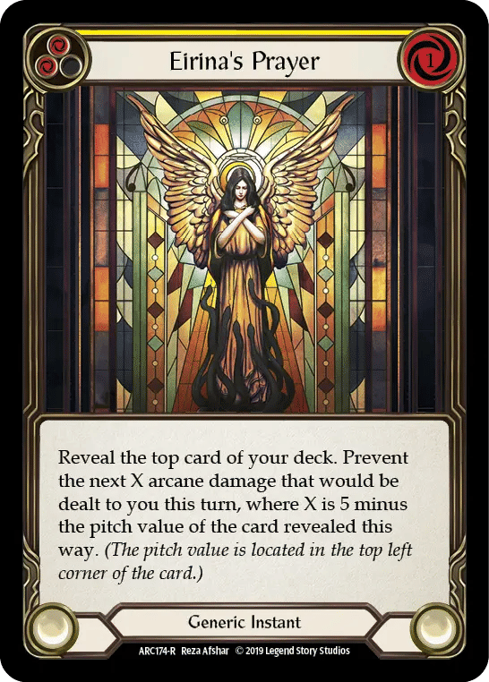 Eirina's Prayer (Yellow) — Arcane Rising — Flesh and Blood