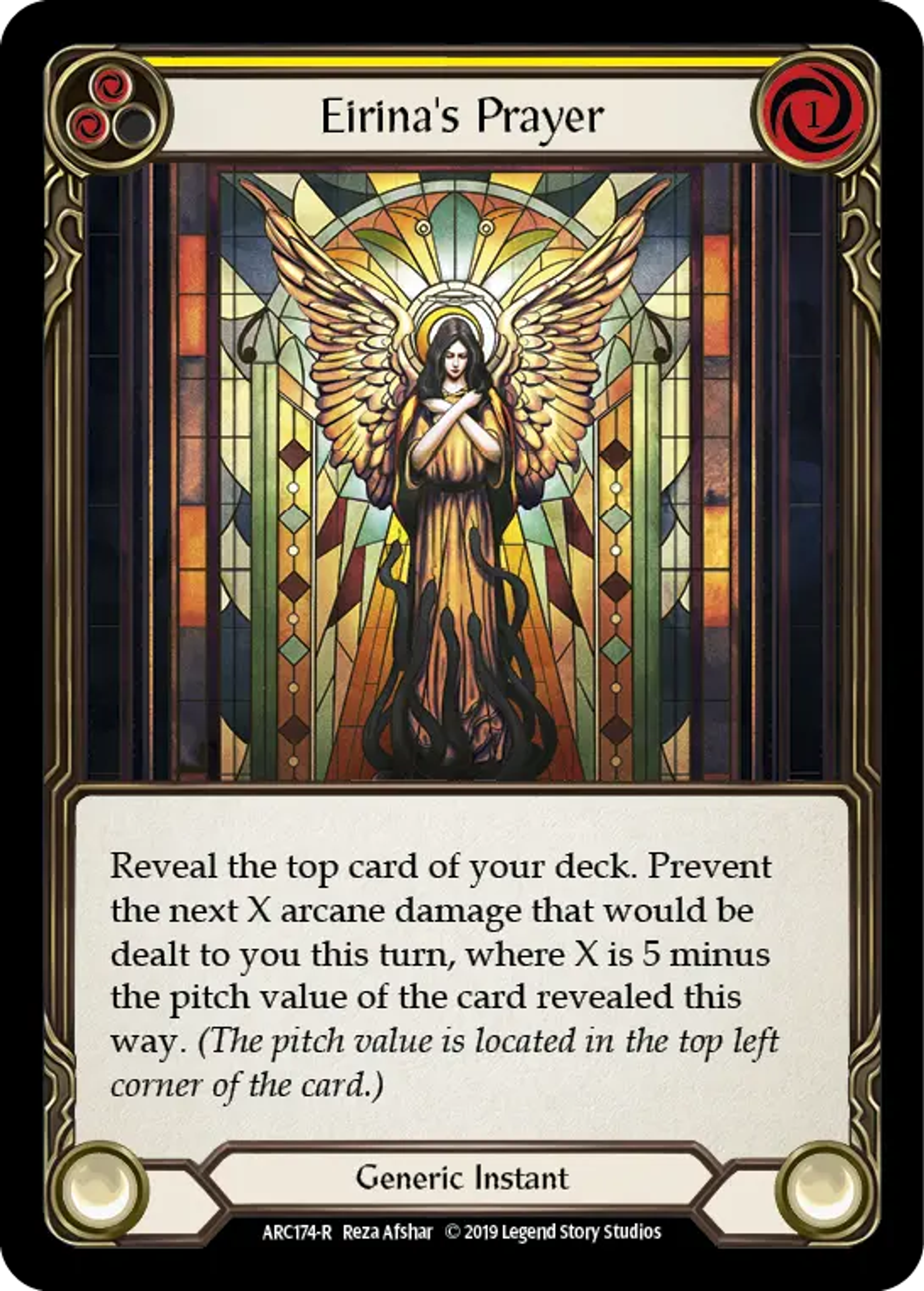 Eirina's Prayer (Yellow) — Arcane Rising — Flesh and Blood