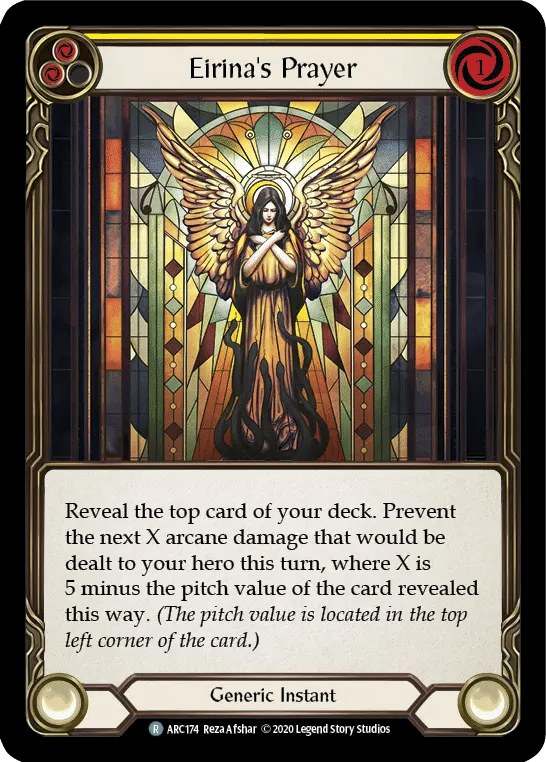 Eirina's Prayer (Yellow) — Arcane Rising - Unlimited — Flesh and Blood
