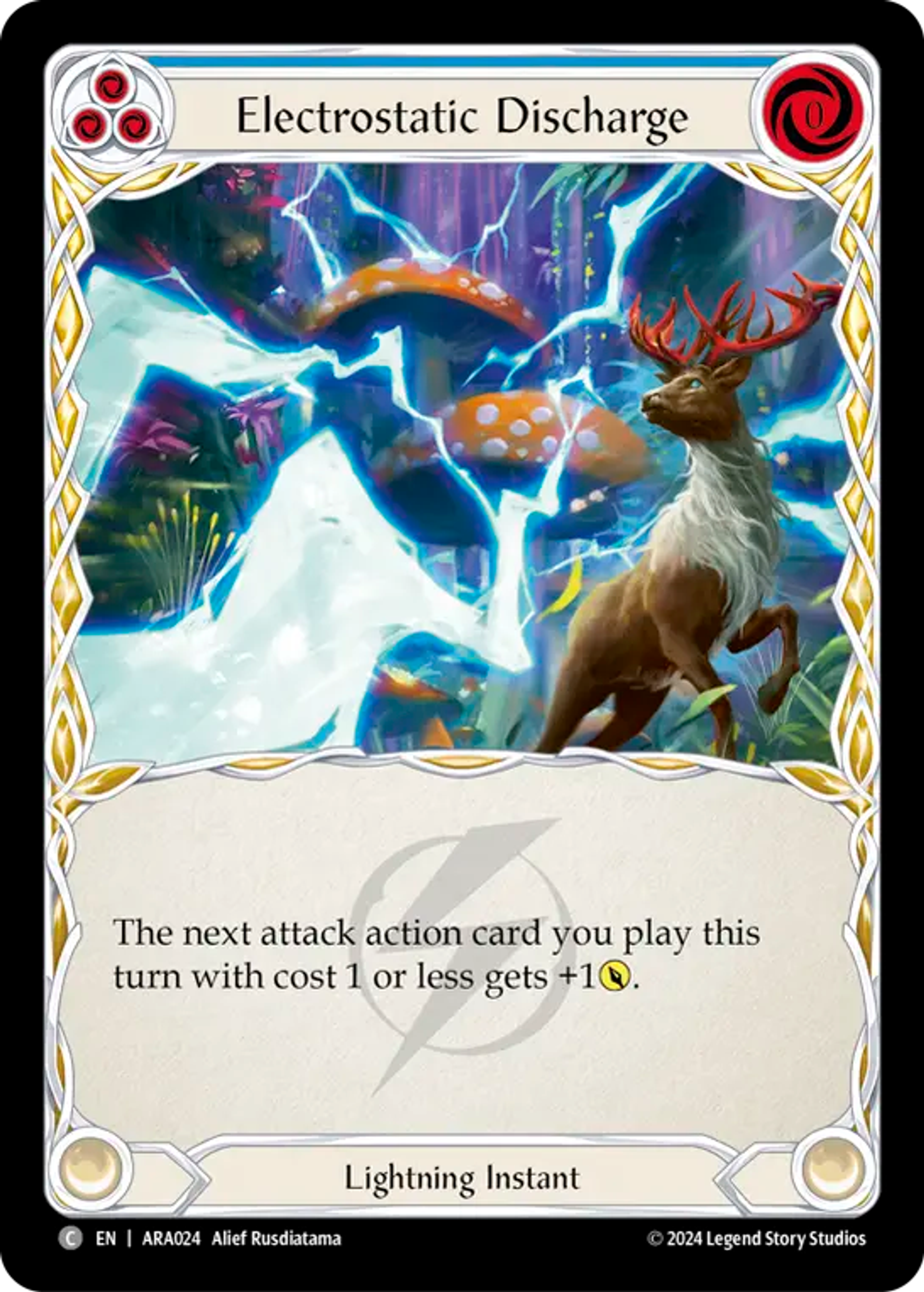 Electrostatic Discharge (Blue) — Rosetta Blitz Deck - Aurora — Flesh and Blood