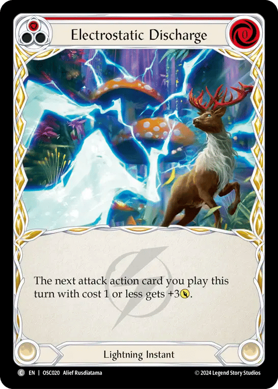 Electrostatic Discharge (Red) — Rosetta Blitz Deck - Oscilio — Flesh and Blood