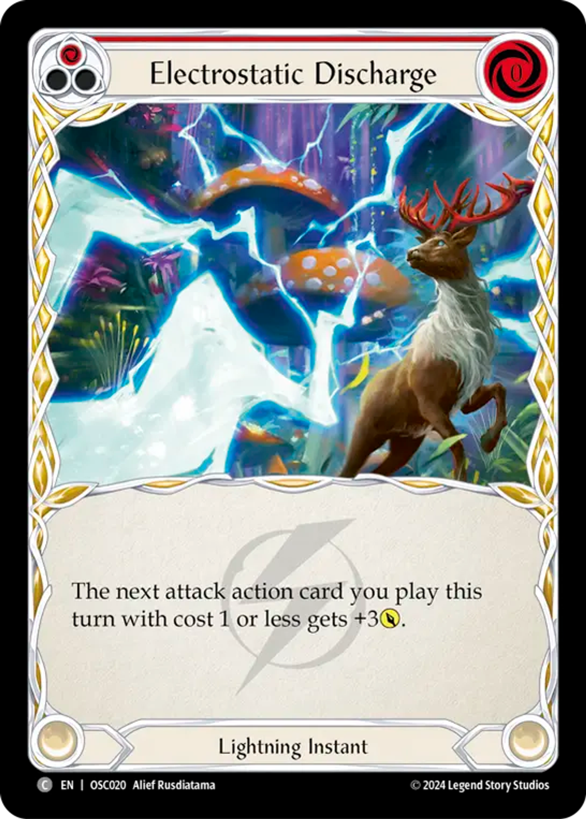 Electrostatic Discharge (Red) — Rosetta Blitz Deck - Oscilio — Flesh and Blood