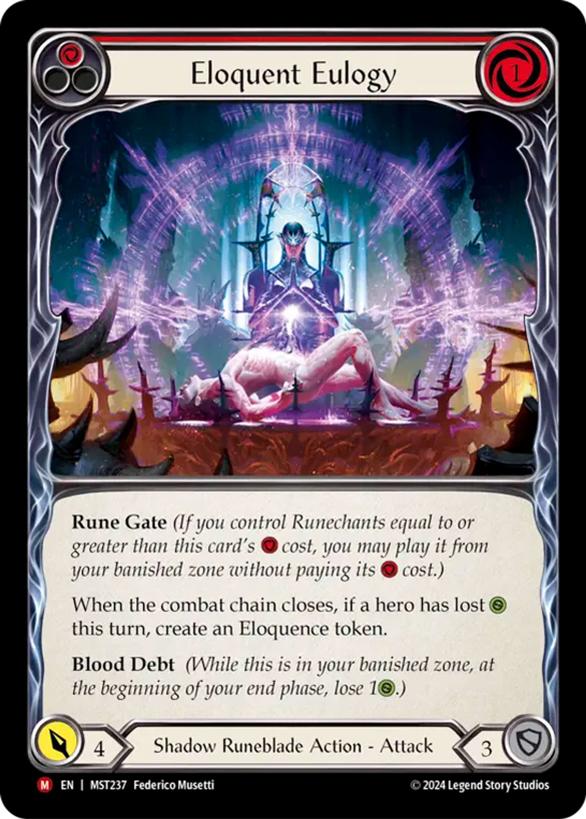 Éloge éloquent — Part the Mistveil — Flesh and Blood