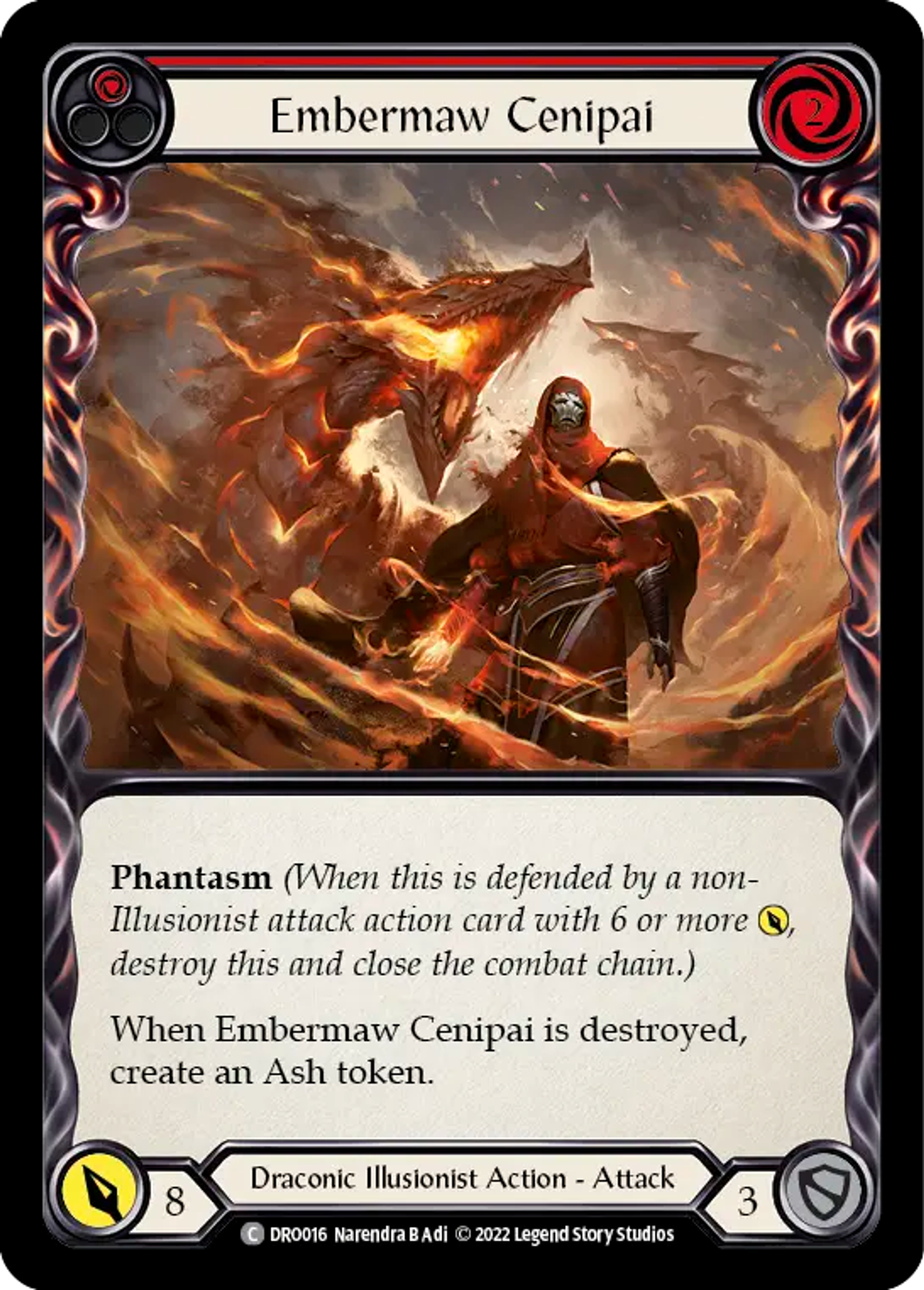 Embermaw Cenipai (Red) — Dromai - Blitz Deck — Flesh and Blood
