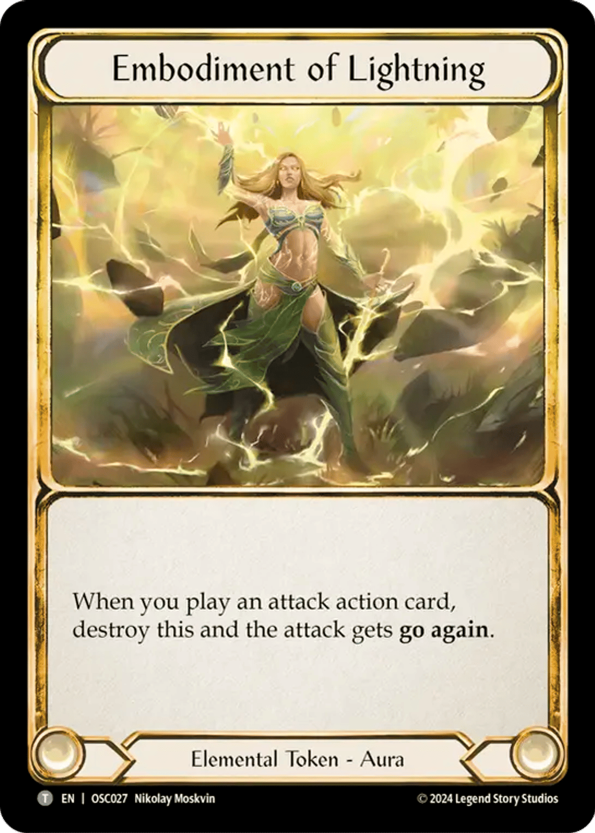 Embodiment of Lightning from Rosetta Blitz Deck - Oscilio - Flesh and Blood