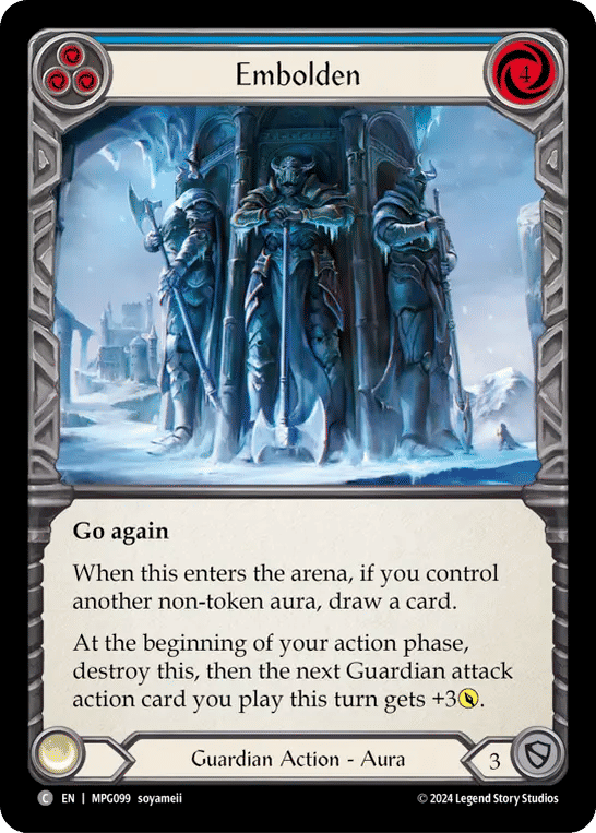 Embolden (Blue) — Mastery Pack Guardian — Flesh and Blood