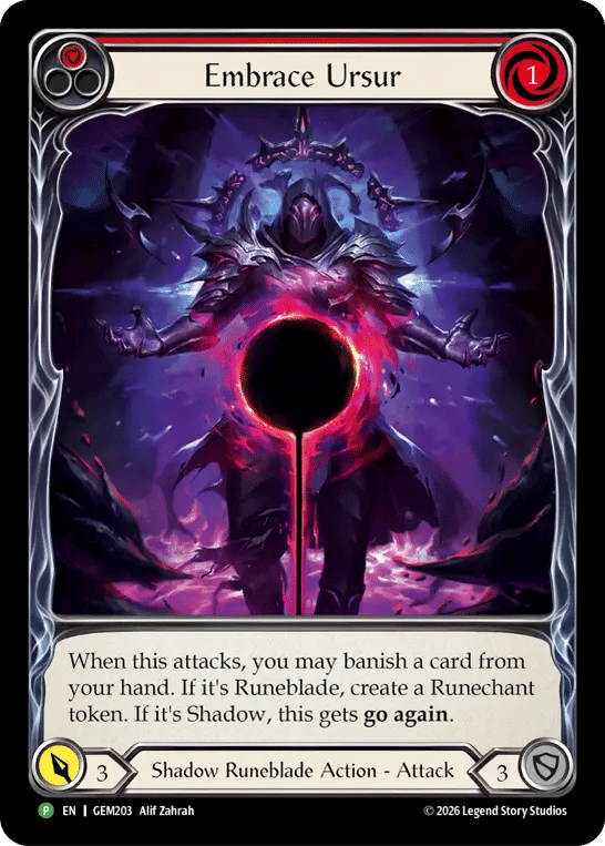 Embrace Ursur — GEM - Pack 6 — Flesh and Blood