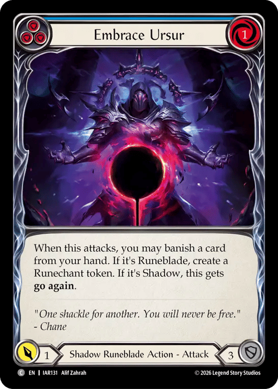 Embrace Ursur (Blue) — Usurp the Shadow Throne — Flesh and Blood