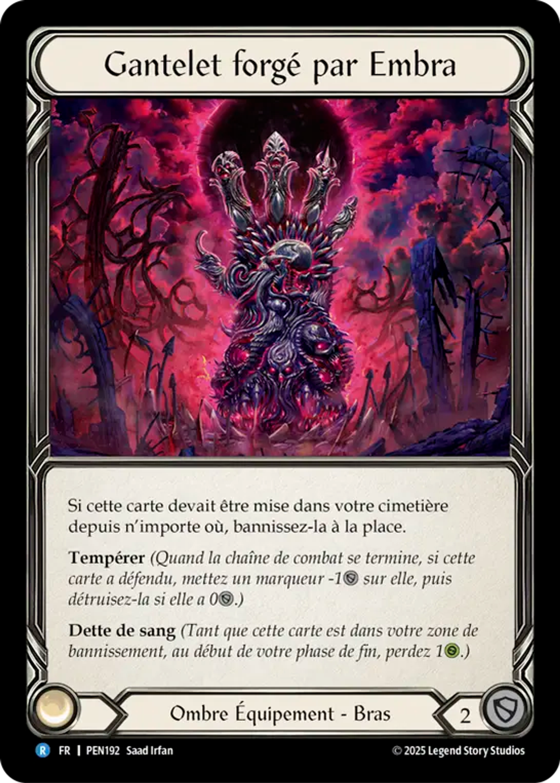 Embraforged Gauntlet — Compendium of Rathe — Flesh and Blood