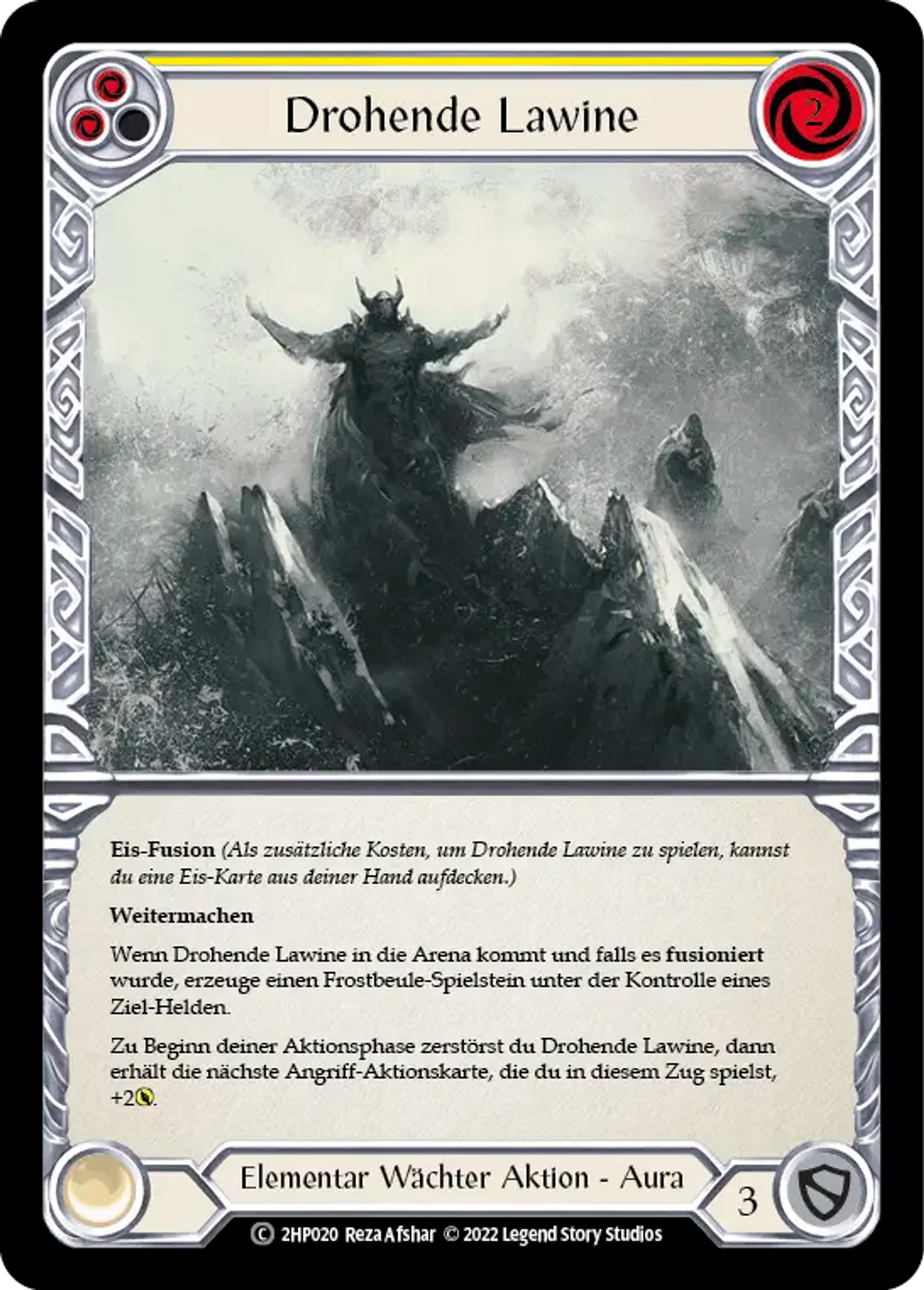 Emerging Avalanche (Yellow) — History Pack 2 - Black Label — Flesh and Blood