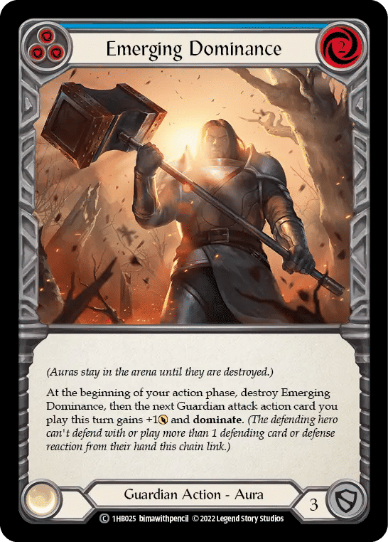 Emerging Dominance (Blue) — Bravo - Blitz Deck — Flesh and Blood