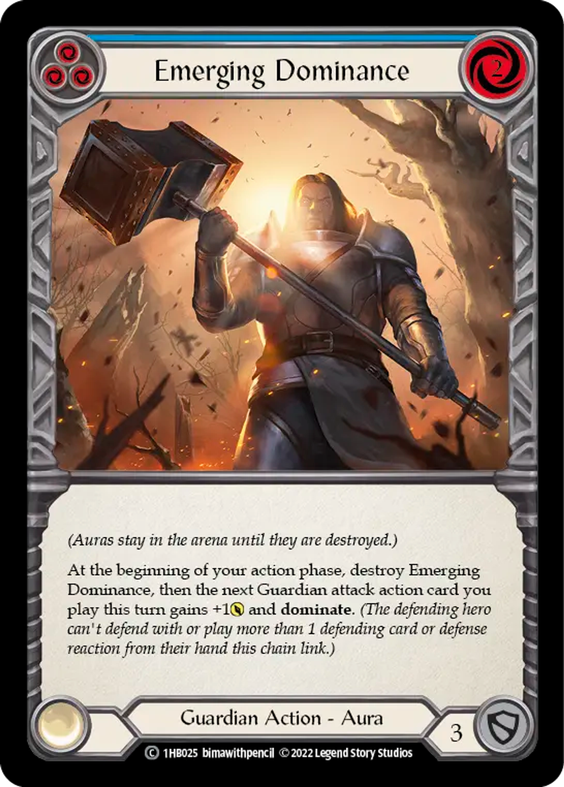 Emerging Dominance (Blue) — Bravo - Blitz Deck — Flesh and Blood